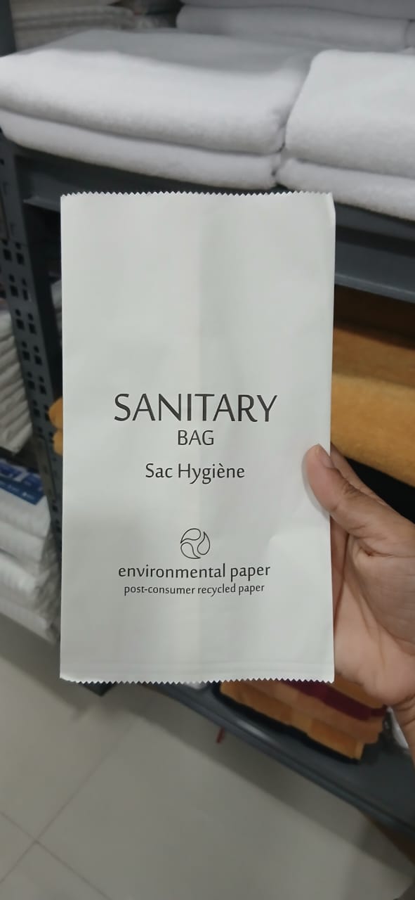 Sanitary Bags - White Paper Bag