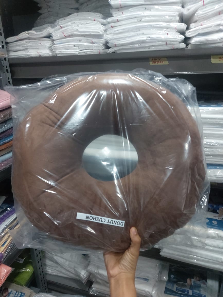 Donut Pillow - Black