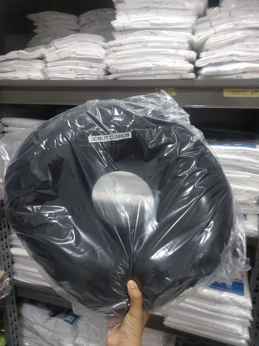 Donut Pillow - Black