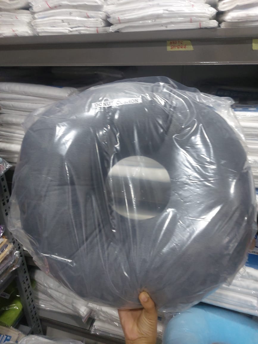 Donut Pillow - Gray